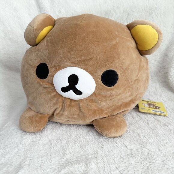 Rilakkuma San-X Original Mochi Cushion Plush Pillow Chairoikoguma Brown Bear Cub - Picture 1 of 8